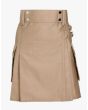  BRAND NEW WOMEN BEIGE UTILITY KILT