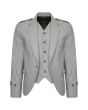 Light Grey Tweed Beautiful Argyle Jacket